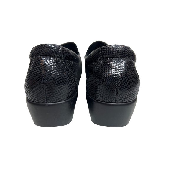 SAS Dream Black Snake Slip On Loafers Size 10 Tripad Comfort Shoes Suppo… - Picture 6 of 10